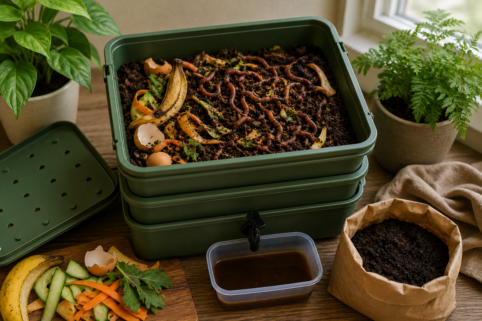 Worm Composting at Home: How to Start a Clean and Productive Vermicompost Bin